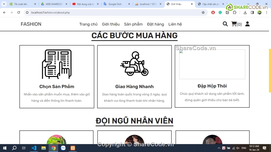 Web thời trang,bán hàng thời trang,web bán quần áo,code web bán quần áo thời trang